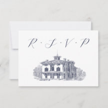 Illustration einer Vintage-Italienischen Villa für