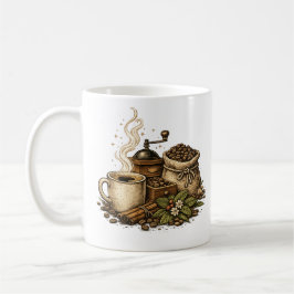 Illustration einer Vintage-Kaffeetasse Kaffeetasse