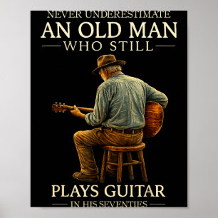 Illustration eines akustischen Gitarrenspielers zu Poster