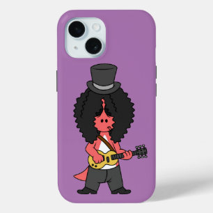 Illustration eines Allosaurus, der als Rockstar ve Case-Mate iPhone Hülle