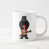 Illustration eines Allosaurus, der als Rockstar ve Jumbo-Tasse (Rechts)