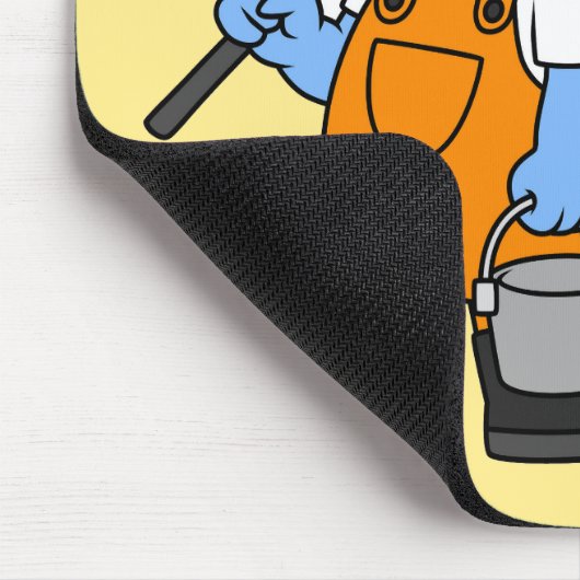 Illustration eines Allosaurus-Fischers. Mousepad (Ecke)