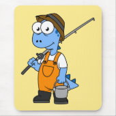 Illustration eines Allosaurus-Fischers. Mousepad (Vorne)