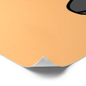 Illustration eines als Rambo verkleideten Brontosa Poster (Ecke)