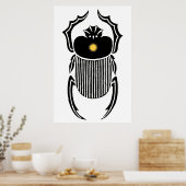 Illustration eines altägyptischen Skarabäus Poster (Küche)
