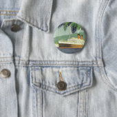 Illustration eines alten Kreuzfahrtschiffs Button (Beispiel)
