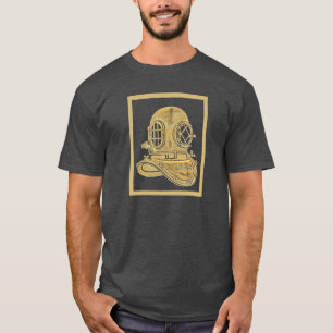 Illustration eines antiken Messingtauchhelms T-Shirt