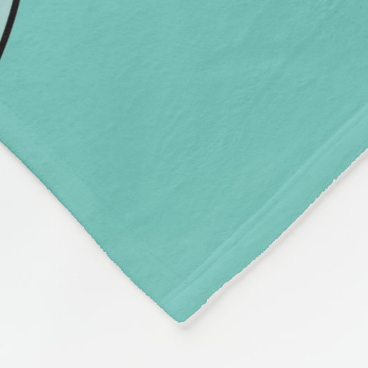 Illustration eines Badesauges Ness Monster. Fleecedecke (Ecke)