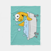 Illustration eines Badesauges Ness Monster. Fleecedecke (Vorderseite)