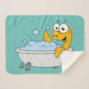 Illustration eines Badesauges Ness Monster. Sherpadecke