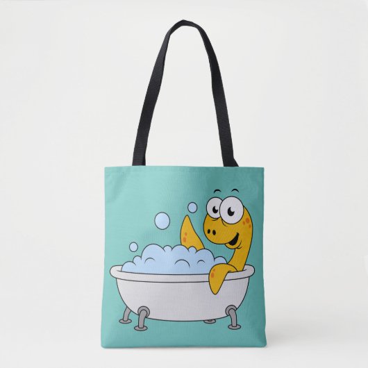 Illustration eines Badesauges Ness Monster. Tasche (Vorderseite)