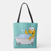 Illustration eines Badesauges Ness Monster. Tasche (Rückseite)