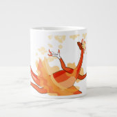 Illustration eines Ballerina TanzRaptors. 2 Jumbo-Tasse (Vorderseite)