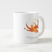 Illustration eines Ballerina TanzRaptors. 2 Jumbo-Tasse (Vorderseite Rechts)