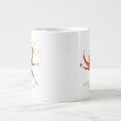 Illustration eines Ballerina TanzRaptors. 2 Jumbo-Tasse (Vorderseite)