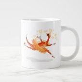 Illustration eines Ballerina TanzRaptors. 2 Jumbo-Tasse (Rechts)