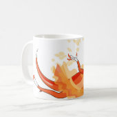 Illustration eines Ballerina TanzRaptors. 2 Kaffeetasse (Vorderseite Links)