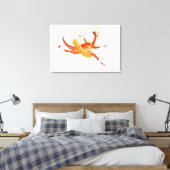 Illustration eines Ballerina TanzRaptors. 2 Leinwanddruck (Insitu (Schlafzimmer))