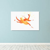 Illustration eines Ballerina TanzRaptors. 2 Leinwanddruck (Insitu (Holzboden))