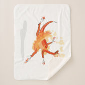 Illustration eines Ballerina TanzRaptors. 2 Sherpadecke (Vorderseite)