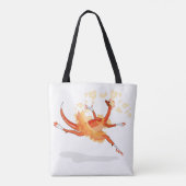 Illustration eines Ballerina TanzRaptors. 2 Tasche (Rückseite)
