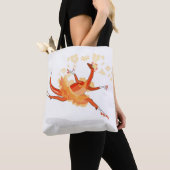 Illustration eines Ballerina TanzRaptors. 2 Tasche (Von Nahem)