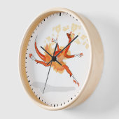 Illustration eines Ballerina TanzRaptors. 2 Uhr (Winkel)