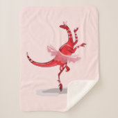 Illustration eines Ballerina TanzRaptors. Sherpadecke (Vorderseite)