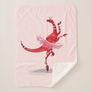 Illustration eines Ballerina TanzRaptors. Sherpadecke