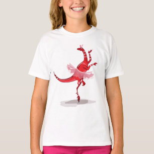 Illustration eines Ballerina TanzRaptors. T-Shirt