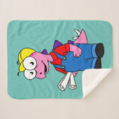 Illustration eines Bauarbeiters für Stegosaurus. Sherpadecke (Vorderseite (Horizontal))