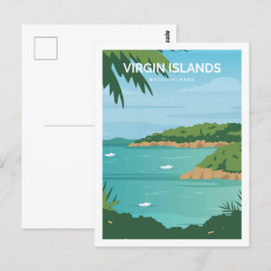 Illustration eines berühmten Reiseziels auf den Ju Postkarte