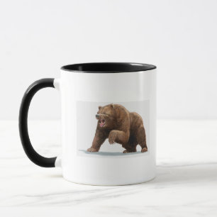 Illustration eines Braunbären Tasse