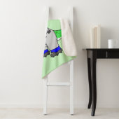 Illustration eines Brontosaurus Baseball-Spielers. Sherpadecke (Beispiel)