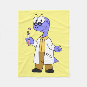 Illustration eines Brontosaurus-Chemisten. Fleecedecke