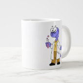 Illustration eines Brontosaurus-Chemisten. Jumbo-Tasse (Vorderseite Rechts)