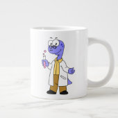 Illustration eines Brontosaurus-Chemisten. Jumbo-Tasse (Rechts)