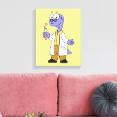 Illustration eines Brontosaurus-Chemisten. Leinwanddruck (Insitu (Wohnzimmer))