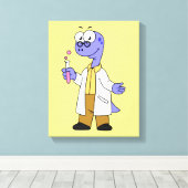 Illustration eines Brontosaurus-Chemisten. Leinwanddruck (Insitu (Holzboden))