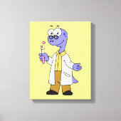 Illustration eines Brontosaurus-Chemisten. Leinwanddruck (Vorderseite)