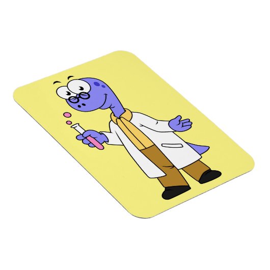 Illustration eines Brontosaurus-Chemisten. Magnet (Rechte Seite)