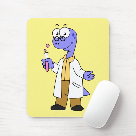 Illustration eines Brontosaurus-Chemisten. Mousepad (Mit Mouse)