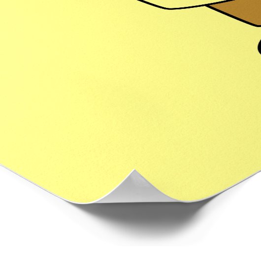 Illustration eines Brontosaurus-Chemisten. Poster (Ecke)