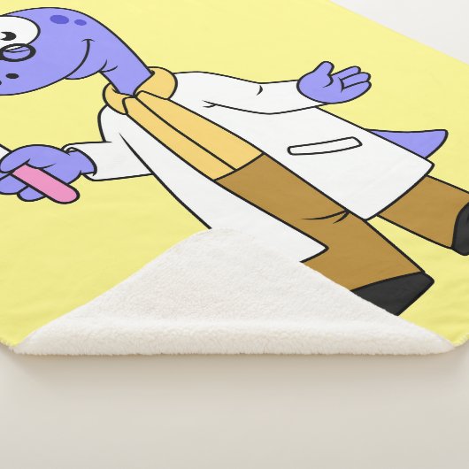 Illustration eines Brontosaurus-Chemisten. Sherpadecke (3/4)