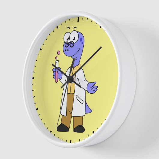 Illustration eines Brontosaurus-Chemisten. Uhr (Winkel)