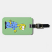 Illustration eines Brontosaurus-Mechanismus. Gepäckanhänger (Vorderseite horizontal)