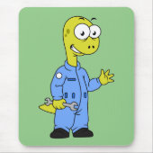 Illustration eines Brontosaurus-Mechanismus. Mousepad (Vorne)