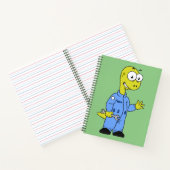 Illustration eines Brontosaurus-Mechanismus. Notizblock (Innenseite)