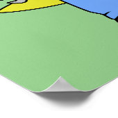 Illustration eines Brontosaurus-Mechanismus. Poster (Ecke)