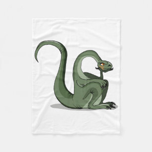 Illustration eines Cartoon Brontosaurus Denken. Fleecedecke
